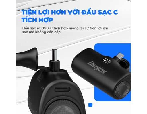 Sạc Dự Phòng 4,600mAh /3.6V Li-Ion UE4600PQBK Energizer ảnh 8