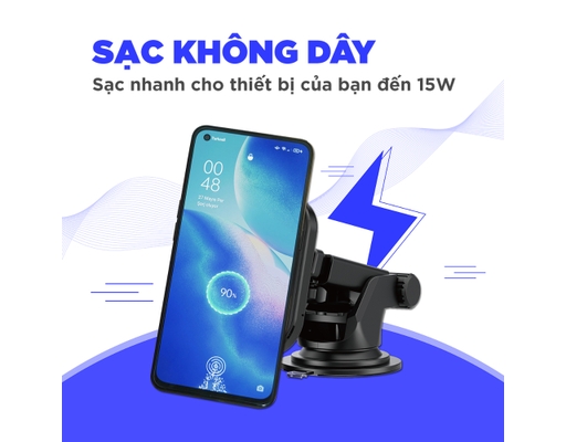 Sạc Không Dây 15W Kiêm Giá Đỡ Dùng Trong Ô Tô ECA007BK Energizer ảnh 5
