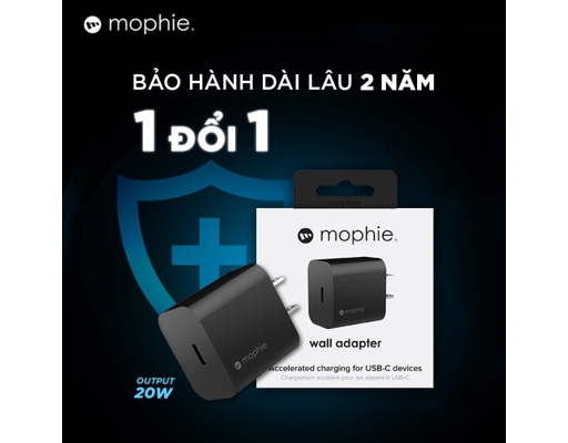 Sạc Nhanh PD 20W USB-C Màu Trắng - 409911348 Mophie ảnh 10