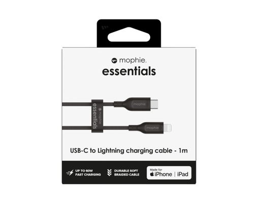 Cáp USB-C To Lightning Essentials 1m Màu Đen - 409912244 Mophie ảnh 4