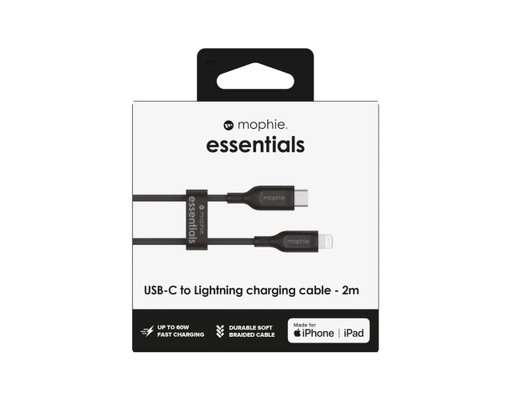 Cáp USB-C To Lightning Essentials 2m Màu Đen - 409912245 Mophie ảnh 4