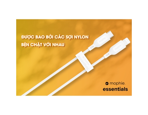 Cáp USB-C To Lightning Essentials 2m Màu Trắng - 409912195 Mophie ảnh 7