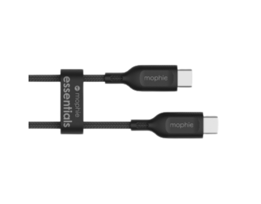Cáp USB-C To USB-C (60W) Essentials 1m Màu Đen - 409912236 Mophie ảnh 1