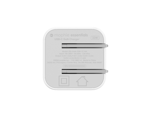 Sạc Essentials 33W 1C GaN Màu Trắng - 409918235 Mophie ảnh 6