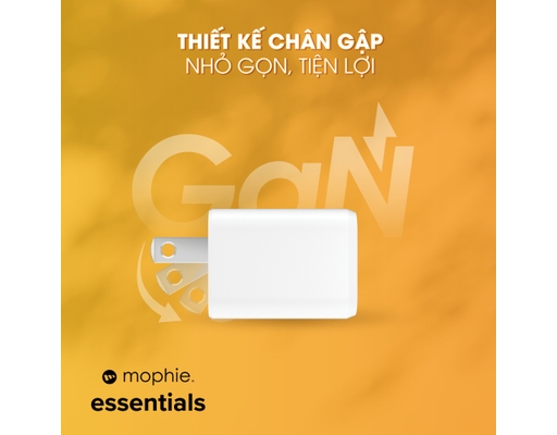 Sạc Essentials 33W 1C GaN Màu Trắng - 409918235 Mophie ảnh 8