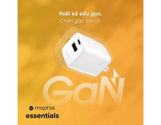 Sạc Essentials 35W 1A1C GaN Màu Trắng - 409916737 Mophie ảnh 8