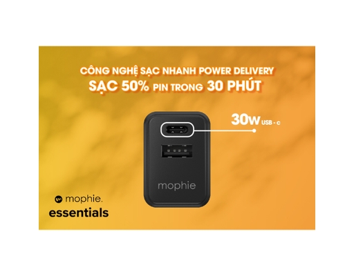 Sạc Essentials PD 30W 1A1C Màu Đen - 409912219 Mophie ảnh 8