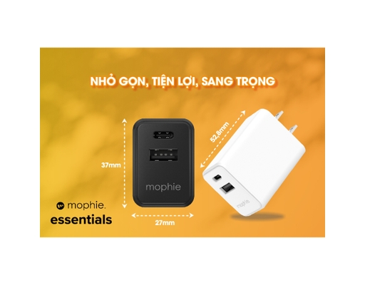 Sạc Essentials PD 30W 1A1C Màu Trắng - 409912223 Mophie ảnh 7