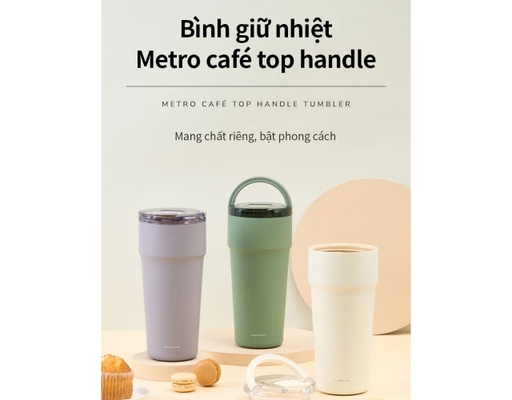 Bình Giữ Nhiệt Metro Café LHC4419WHT 900ml Màu Trắng LocknLock ảnh 5
