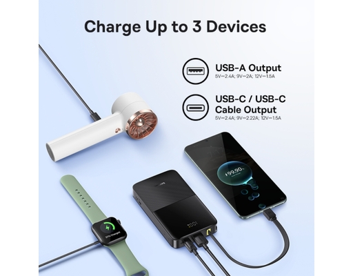 Sạc Dự Phòng Bipow 2 Pro 10.000mAh 22.5W Màu Đen Baseus ảnh 8