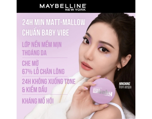 Phấn Nước Superstay 24H Baby Matte Cushion Màu 110.5 11g MAYBELLINE ảnh 3