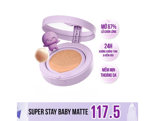Phấn Nước Superstay 24H Baby Matte Cushion Màu 117.5 11g MAYBELLINE ảnh 1