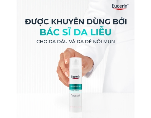 Tinh Chất Giảm Mụn & Thâm, Giảm Mụn Mới Dermopure Clinical Triple Action 40ml Eucerin ảnh 8