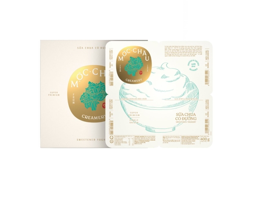 Lốc 4 Hộp Sữa Chua Có Đường Creamery 100g Mộc Châu ảnh 1