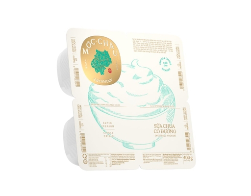 Lốc 4 Hộp Sữa Chua Có Đường Creamery 100g Mộc Châu ảnh 0