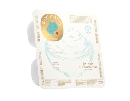 Lốc 4 Hộp Sữa Chua Không Đường Creamery 100g Mộc Châu ảnh 0