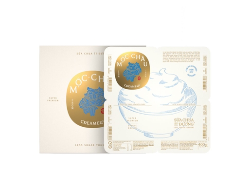 Lốc 4 Hộp Sữa Chua Ít Đường Creamery 100g Mộc Châu ảnh 1