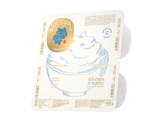Lốc 4 Hộp Sữa Chua Ít Đường Creamery 100g Mộc Châu ảnh 0