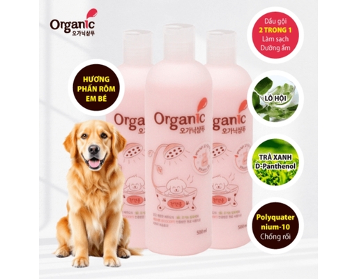 Sữa Tắm Phấn Rôm Dành Cho Chó 500ml ORGANIC ảnh 1