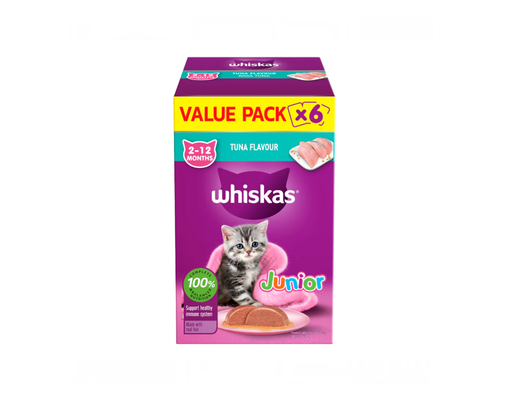 Hộp 6 Gói Pate Cho Mèo Con Vị Cá Ngừ 80g Whiskas ảnh 0