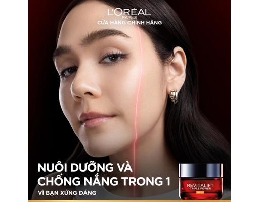 Kem Dưỡng Da Ban Ngày Giúp Giảm Nhăn & Tăng Độ Săn Chắc Da Revitalift Triple Power 50ml L'Oreal ảnh 6