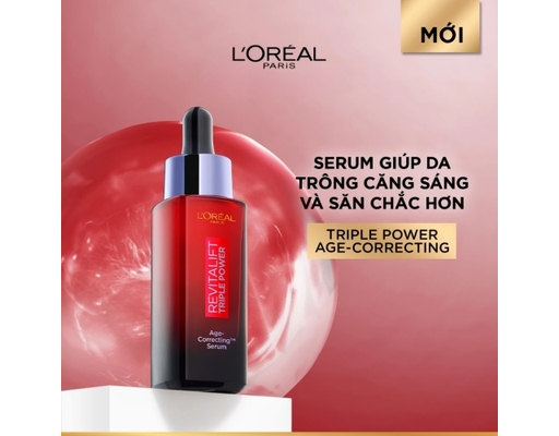 Serum Với Ba Loại Peptides Giảm Nhăn, Tăng Độ Săn Chắc Da Revitalift Triple Power 30ml L'Oreal ảnh 1