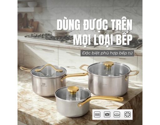 Quánh Inox Aureon 16cm La Gourmet ảnh 4