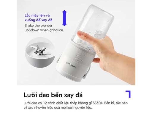 Máy Xay Sinh Tố Cầm Tay EJJ346IVY 475ml LocknLock ảnh 7