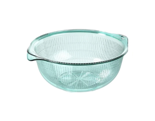 Bộ Thau Rổ Nhựa Trong 2T8 31x28x12.5cm Duy Tân ảnh 0