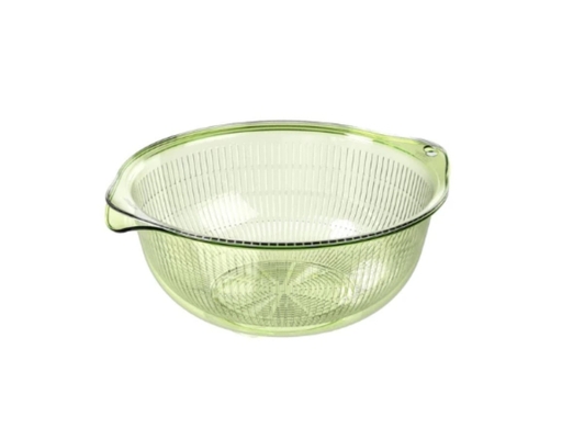 Bộ Thau Rổ Nhựa Trong 2T8 31x28x12.5cm Duy Tân ảnh 3