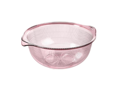 Bộ Thau Rổ Nhựa Trong 2T8 31x28x12.5cm Duy Tân ảnh 4