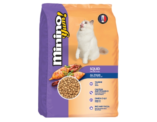 Thức Ăn Dạng Hạt Cho Mèo Mọi Lứa Tuổi Vị Mực, Thơm Ngon Hấp Dẫn 1.5kg Minino Yum ảnh 0
