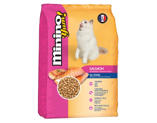 Thức Ăn Dạng Hạt Cho Mèo Mọi Lứa Tuổi Vị Cá Hồi, Omega 3 & 6 1.5kg Minino Yum ảnh 0
