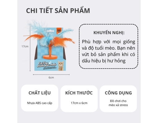 Đồ Chơi Lắc Lư Cho Mèo Tiếng Chim Hót 17cmx6cm FOFOS ảnh 3