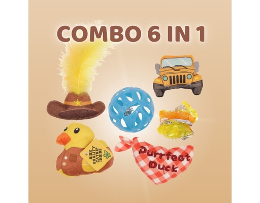 Bộ Đồ Chơi Vịt Cao Bồi 6 Món FOFOS ảnh 4
