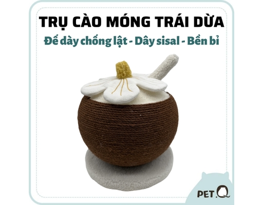 Trụ Cào Móng Hình Trái Dừa 28.5cmx25cm FOFOS ảnh 1