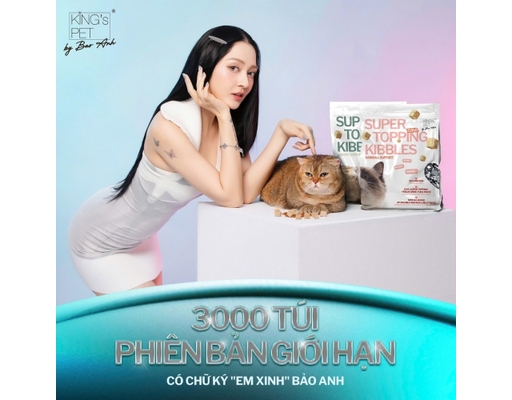 Thức Ăn Dạng Hạt Cho Mèo Topping Cá Ngừ Hỗ Trợ Tiết Niệu 1kg King's Pet ảnh 2