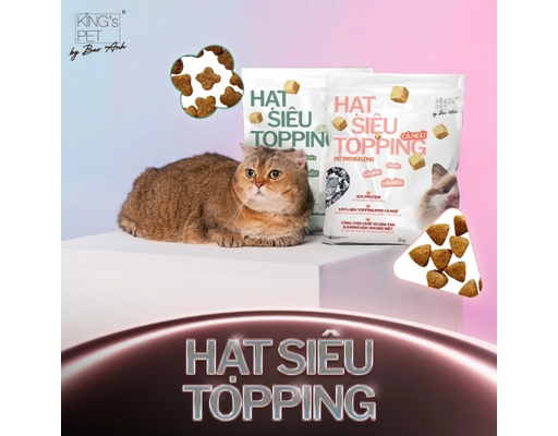 Thức Ăn Dạng Hạt Cho Mèo Topping Cá Ngừ Hỗ Trợ Tiết Niệu 1kg King's Pet ảnh 3
