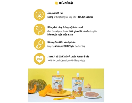 Súp Dinh Dưỡng Cho Chó Mèo Vị Phô Mai 80g Dhuman ảnh 1