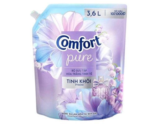 Nước Xả Vải Hương Hoa Trắng Tinh Khôi 3.6L Comfort ảnh 1