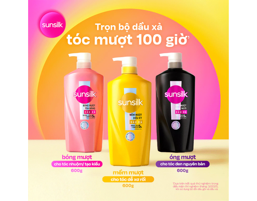 Dầu Xả Luminous UV Glycol-Vita C + Complex Cho Tóc Bóng Mượt Tỏa Nắng 100 Giờ 600g Sunsilk ảnh 4