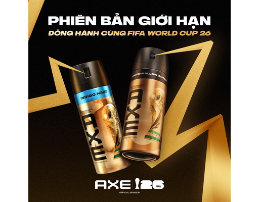 Xịt Nước Hoa Ngăn Mùi Phiên Bản Giới Hạn FIFA World Cup 2026 Hương Marshmallow Smoke 150ml AXE ảnh 3