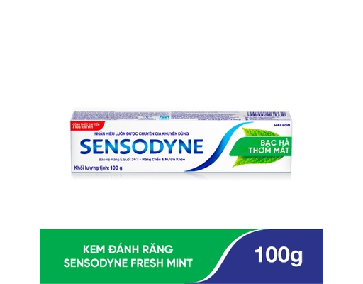 Kem Đánh Răng Hương Bạc Hà The Mát Fresh Mint 100g Sensodyne ảnh 1