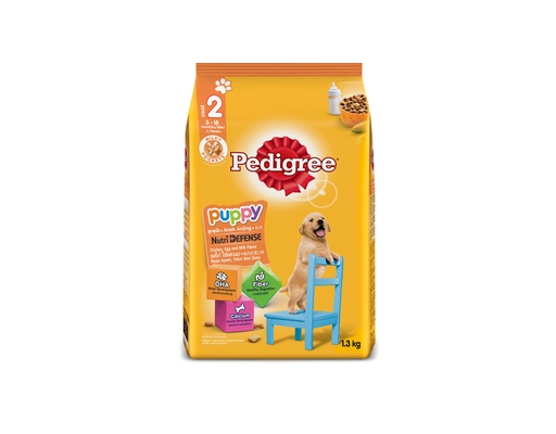Thức Ăn Cho Chó Con 3-18 Tháng Vị Gà, Trứng & Sữa - 1.3kg Pedigree ảnh 0