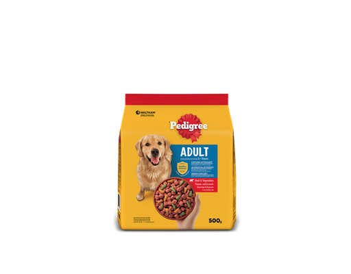 Thức Ăn Cho Chó Trưởng Thành Vị Bò & Rau Củ - 500g Pedigree ảnh 0