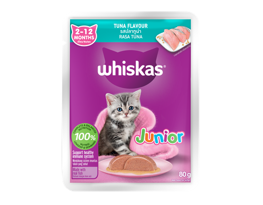 Thức Ăn Cho Mèo Con Vị Cá Ngừ 80g Whiskas ảnh 0