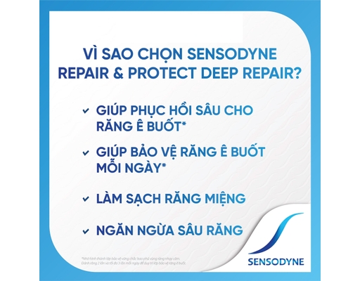 Kem Đánh Răng Phục Hồi & Bảo Vệ Răng Ê Buốt Repair & Protect Original 100g Sensodyne ảnh 4