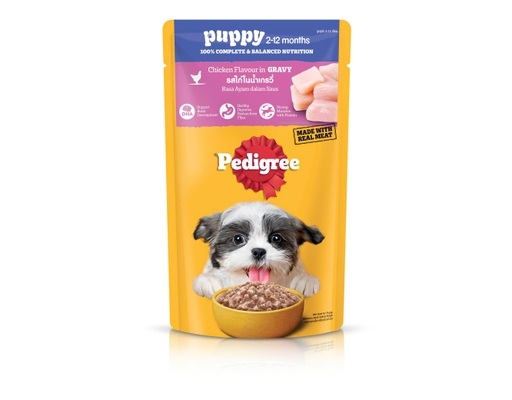 Thức Ăn Cho Chó Con Vị Gà Nấu Sốt 130g Pedigree ảnh 0