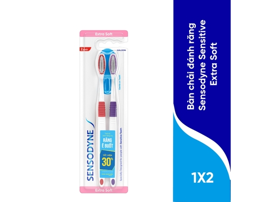 Bàn Chải Đánh Răng Sensitive Extra Soft 2 Cây Sensodyne ảnh 0