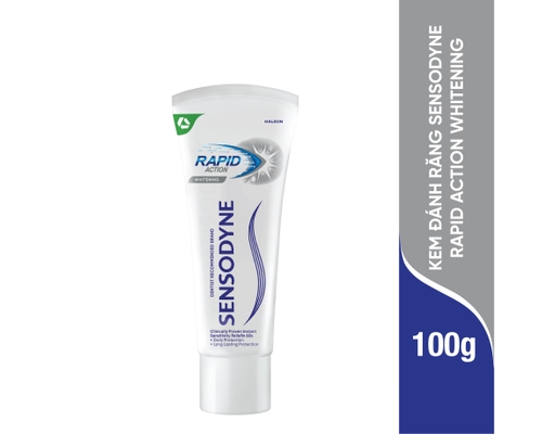 Kem Đánh Răng Giảm Ê Buốt Và Làm Trắng Rapid Action Whitening 100g Sensodyne ảnh 0